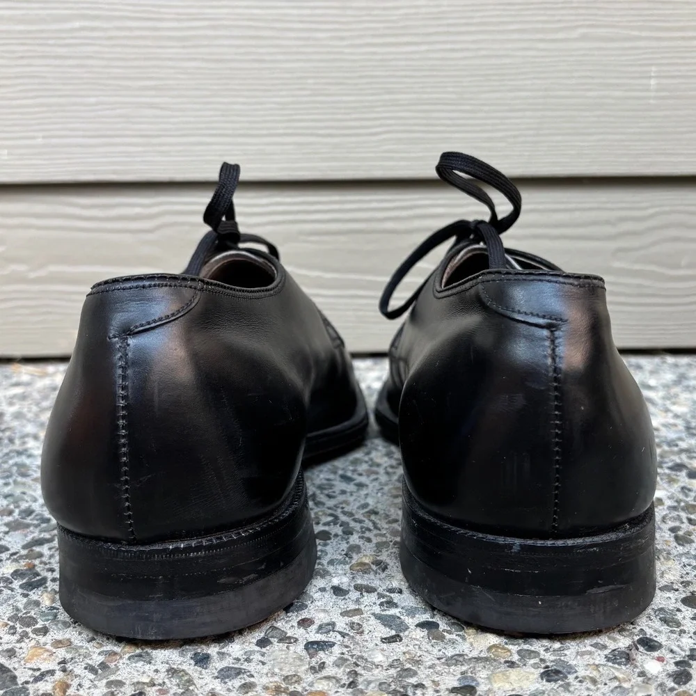 ET Wright Breather Arch Preserver Mens Black Leather Split Toe Derby Shoes 10 E